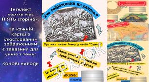 Робочий зошит - Інтелект картка: Кочові народи на території України (Північного Причорномор'я) 6 клас