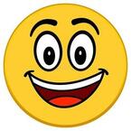 Пін може містити: an emoticive smiley face with one eye open and two eyes closed, smiling