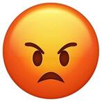 Пін може містити: an orange emoticive smiley face with two eyes and one frowning at the viewer
