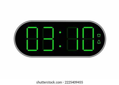 Vector Flat Illustration Digital Clock Displaying Stock Vector (Royalty Free) 2225148727 | Shutterstock