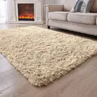 Beige Shaggy Rugs | Faux Fur Shaggy Carpet Runner