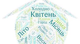 Хмара слів. Місяці. Квітень