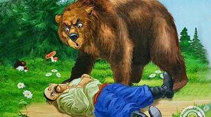 Байка Езопа " Двоє приятелів і ведмідь"