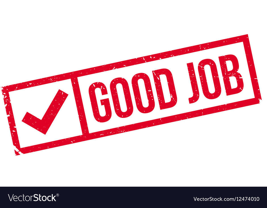 Good job stamp Royalty Free Vector Image - VectorStock