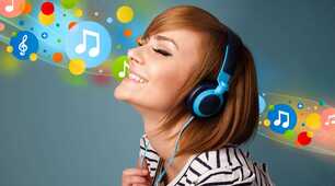 Test. Listening to music