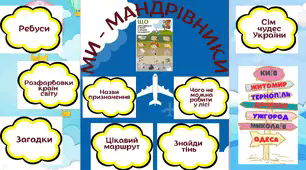 Зразок лепбуку до теми "Ми - мандрівники"