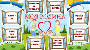 Зразок лепбуку до теми "Моя родина"