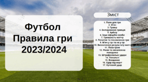 Правила гри у футбол.
