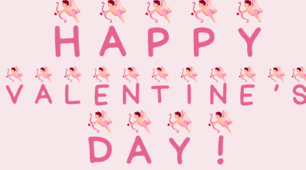 Розтяжка-напис | Happy Valentine’s Day | На англійській мові