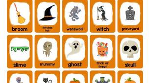 It’s time to learn new words ! 🇺🇸👻 Hall🎃ween Flashcards