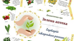 Дидактична гра "Зелена аптека. Гербарій лікарських трав"