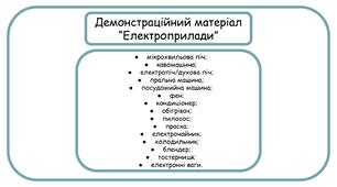 Демонстраційний матеріал на тему "Електроприлади"
