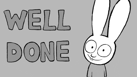 Well Done Good Job GIF by Simon Super Rabbit