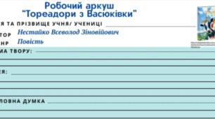 Робочий аркуш "Тореадори з Васюківки" В.Нестайко.