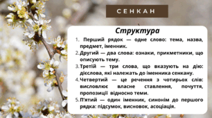 Творчий процес - технологія "Сенкан". Місяці. КВІТЕНЬ