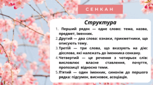 Творчий процес - технологія "Сенкан". Місяці. ТРАВЕНЬ