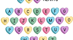 Ілюстрації до уроку "ABCD hearts"
