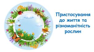 Презентація на тему "Пристосування до життя та різноманітність рослин" 5 клас НУШ