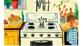 In the kitchen