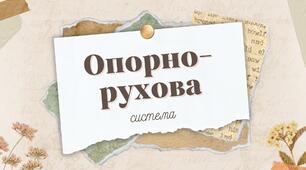 Презентація :  "Опорно-рухова система"