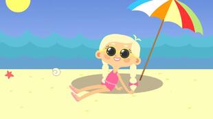 Cartoons For Girls - Lisa's dresses - At the Beach - Animation For Kids - YouTube