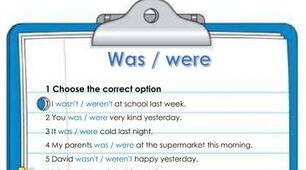 Past simple (was/were)