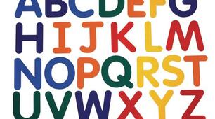 Alphabet with words for each letter