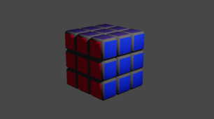 Файл виконаної роботи "BLENDER. 3D. Моделювання кубика Рубіка "