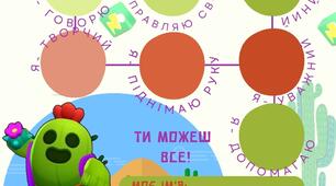 Картки "Моя колекція винагород" з персонажами гри Brawl Stars