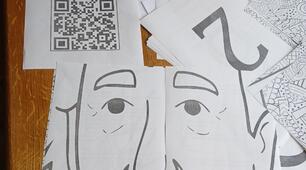 День числа Пі (Пазл розмальовка Енштейн, qr-код, число пі на аркушах А4)