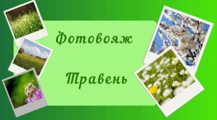 Фотовояж - ТРАВЕНЬ. Спостереження за природою