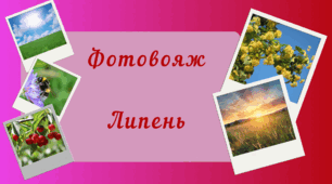 Фотовояж - ЛИПЕНЬ.  Спостереження за природою