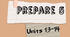 Prepare 5. Units 13-14