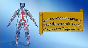 Діагностувальна робота "Людина та її здоров'я. Організм людини"