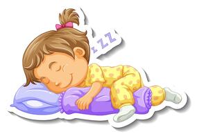 Little girl sleeping Vectors & Illustrations for Free Download | Freepik