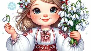Серце з побажанням для мами до 8 Березня