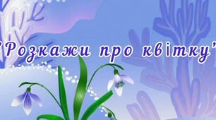 Мовленева відео-гра "Розкажи про квітку " (пролісок)