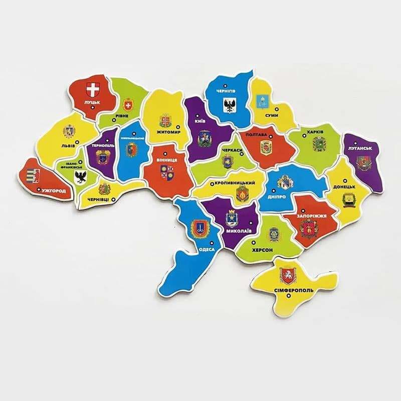 ᐉ Магнітна мапа України пазл по областях (UA-map_01) • Краща ціна в Києві, Україні • Купити в Епіцентр