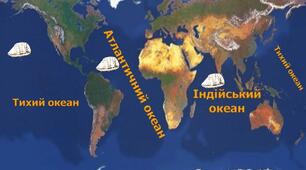 Гідросфера,Світовий океан,Острови в океані,Карта океанів