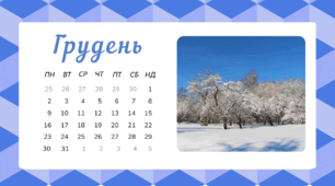 Робочий аркуш на тему "Місяці - ГРУДЕНЬ"