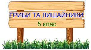 Практична робота "Гриби та лишайники". 5 клас