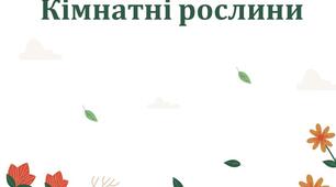 Презентація для учнів "Кімнатні рослини"