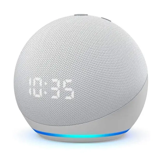 Розумна колонка Echo Dot (4th Gen) з годинником Glacier White – фото, відгуки, характеристики в інтернет-магазині ROZETKA від продавця: Jetmall | Купити в Україні: Києві, Харкові, Дніпрі, Одесі, Запоріжжі, Львові