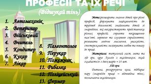 Дидактична гра з використанням кілець Луллія "Професії та їх речі (Відшукай тінь)"