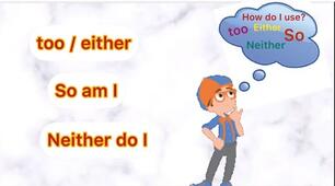So, neither – so am I, neither do I, etc.