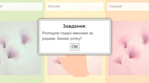 Рід іменників (інтерактивна вправа)  для 3 класу