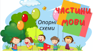Опорні схеми "Частини мови"