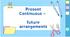 Present continuous – future arrangements