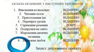 Матеріал Диплом "Найкраща матуся"