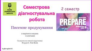 Writing 6 (II term) Prepare 6. Семестрова діагностувальна робота з писемного продукування.